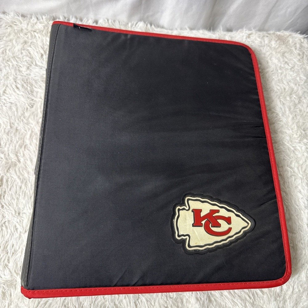 Vintage Mead NFL KC Chiefs Zip Student Binder Planner 14"x12" Kansas City‎